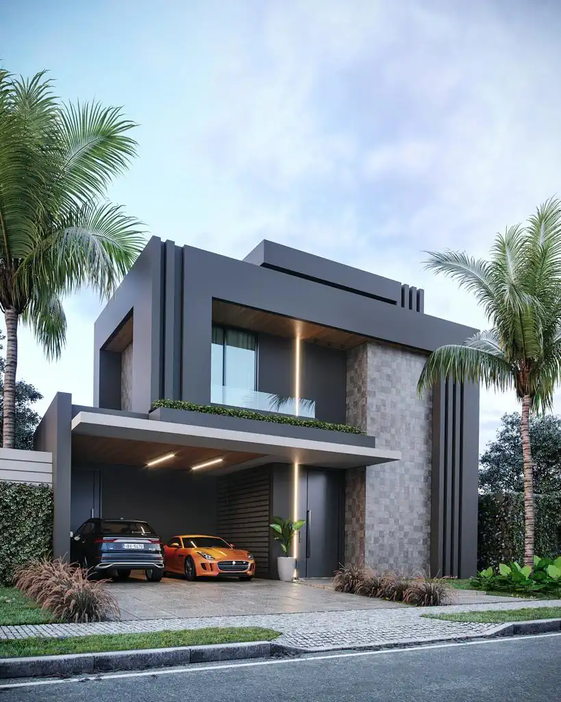 Projeto arquitetônico residencial contemporâneo